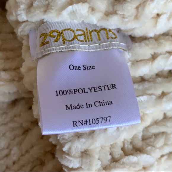 29 Palms Cream Knit Super Soft Beanie Winter Hat - Picture 2 of 6